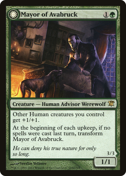 Maire d'Avabruck // Howlpack Alpha (ISD-193) - Innistrad : (Transformation double face) 