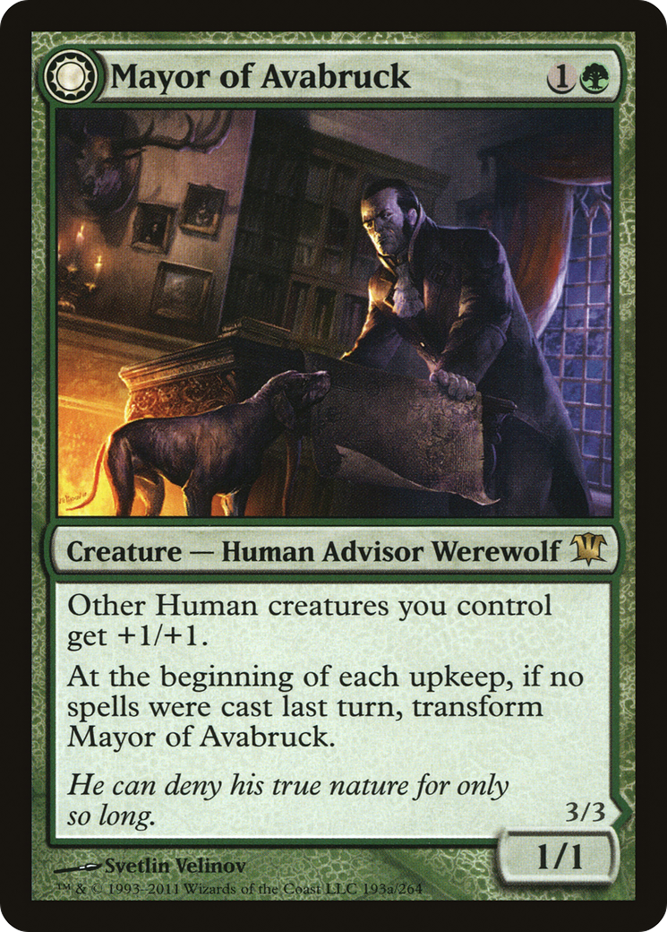 Maire d'Avabruck // Howlpack Alpha (ISD-193) - Innistrad : (Transformation double face) 