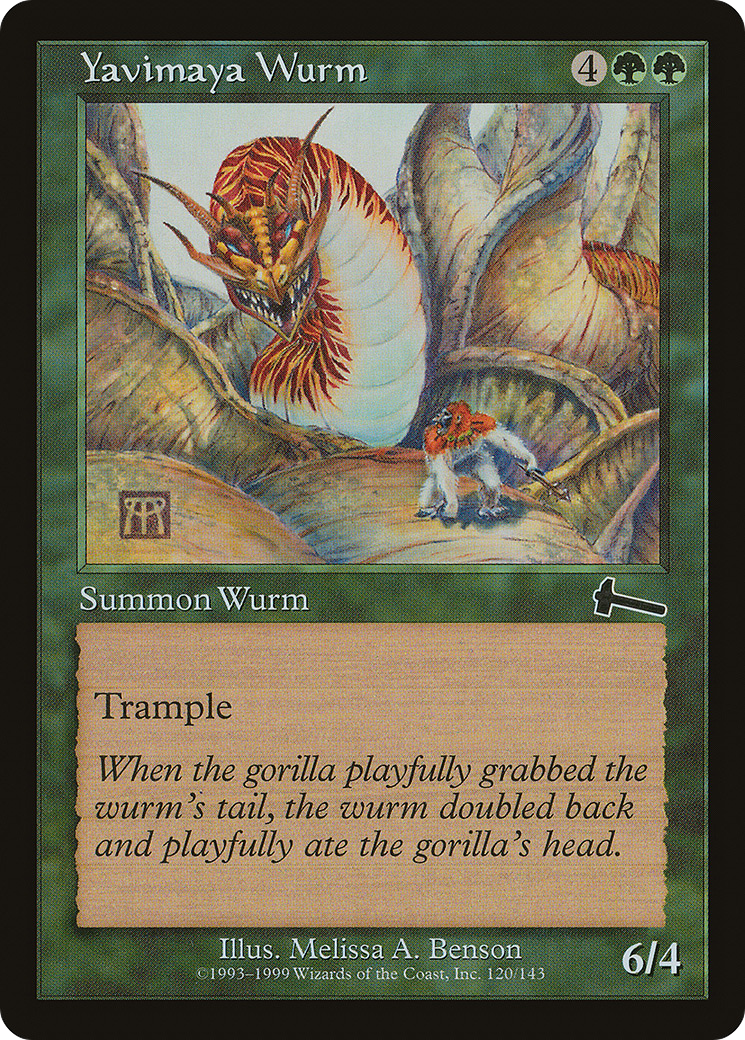 Yavimaya Wurm (ULG-120) – Feuille d'héritage d'Urza 