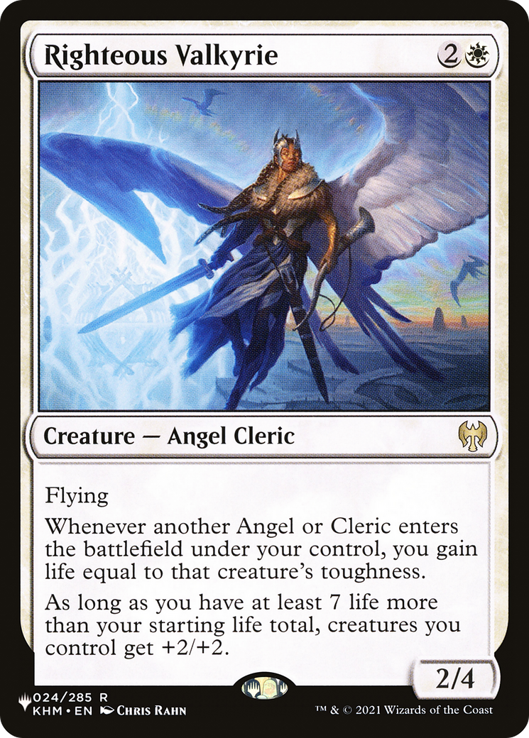 Righteous Valkyrie (LIST-KHM-24) - The List Foil