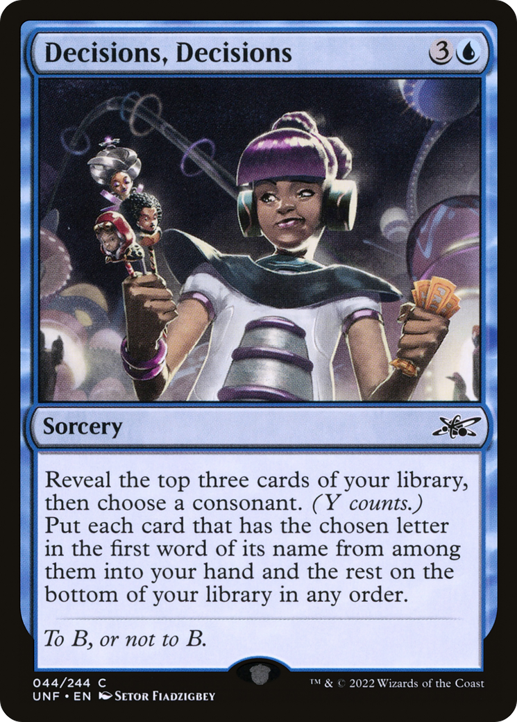 Décisions, décisions (UNF-044) - Unfinity Foil 