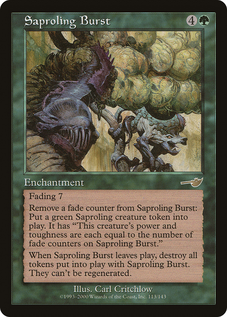 Saproling Burst (NEM-113) - Feuille Nemesis