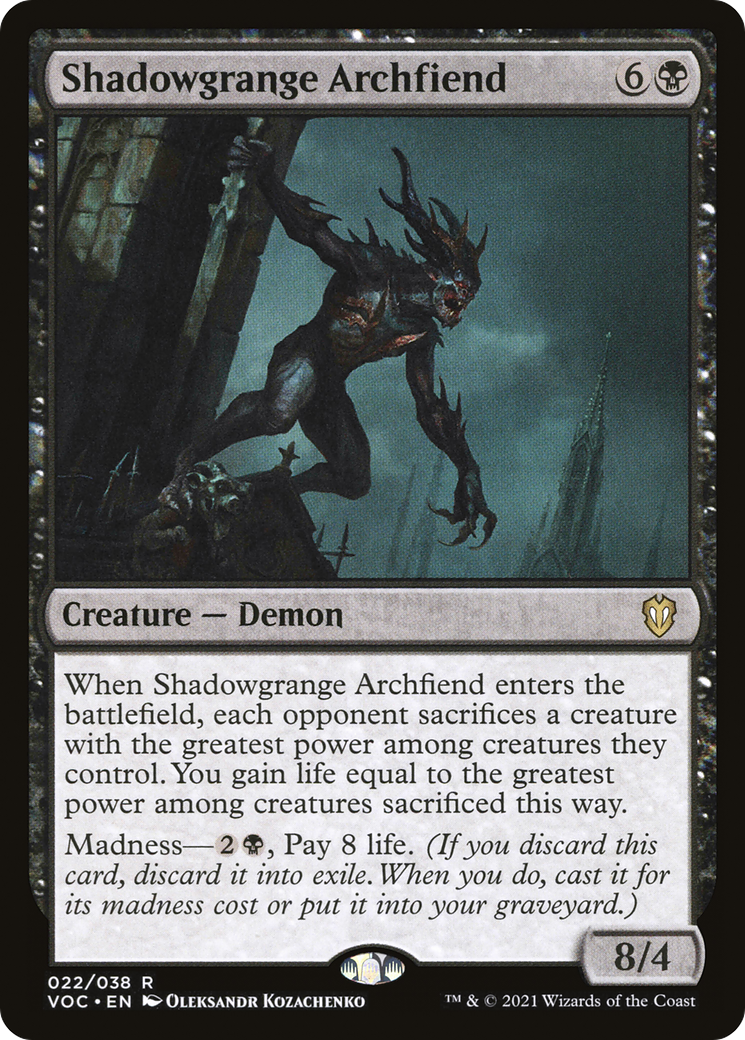 Archdémon de Shadowgrange (VOC-022) - Commandant du Vœu Écarlate 