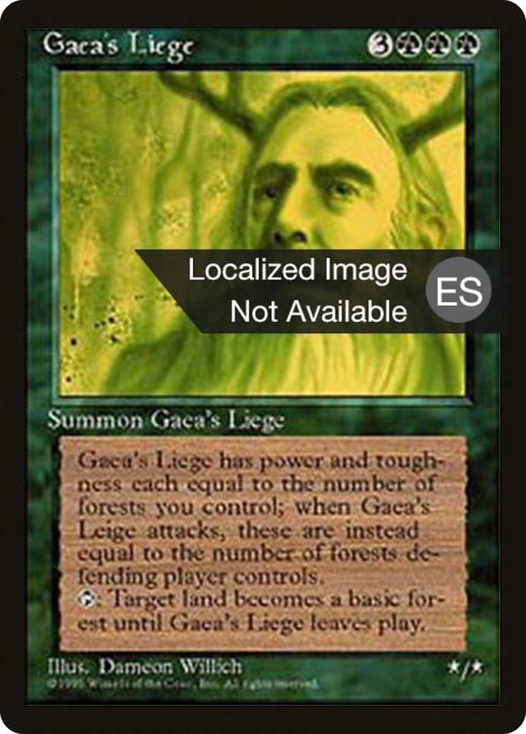 Gaea's Liege (4BB-247) - Quatrième édition - Foreign Black Border