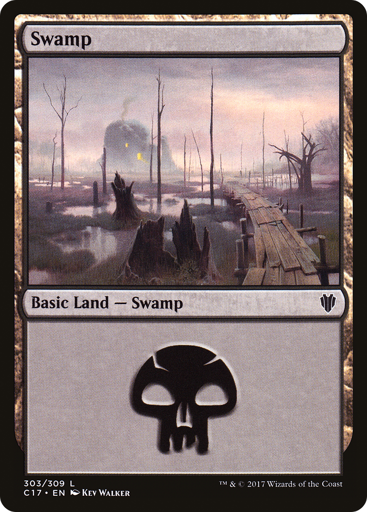 Swamp (303) (C17-303) - Commander 2017