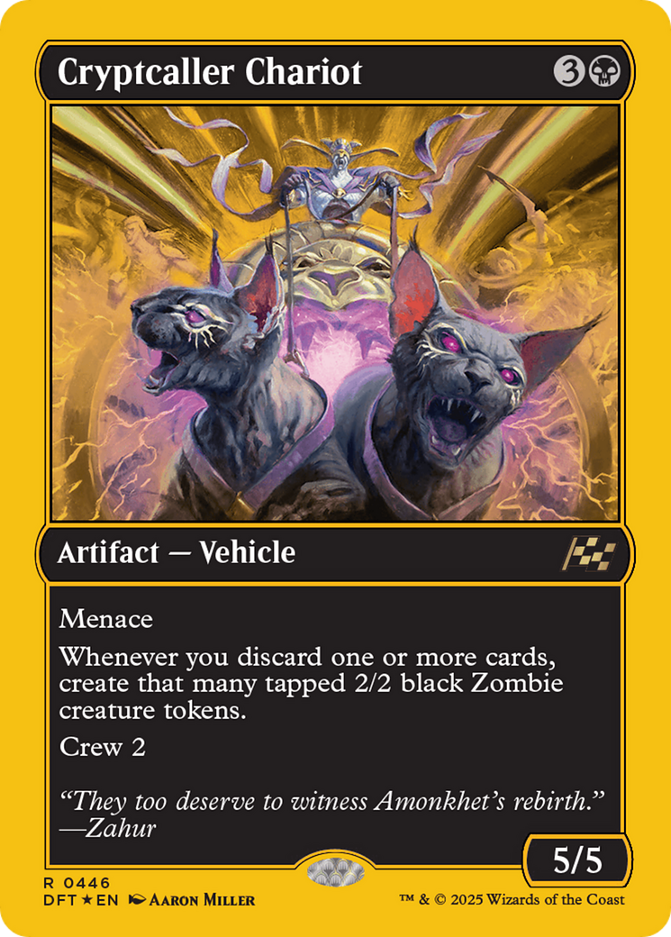 Cryptcaller Chariot (Première place) (DFT-446) - Aetherdrift Foil