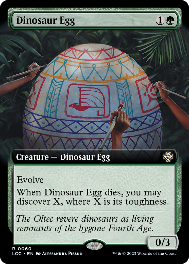 Œuf de dinosaure (LCC-060) - Commandant des Cavernes perdues d'Ixalan : (Illustration détaillée) 