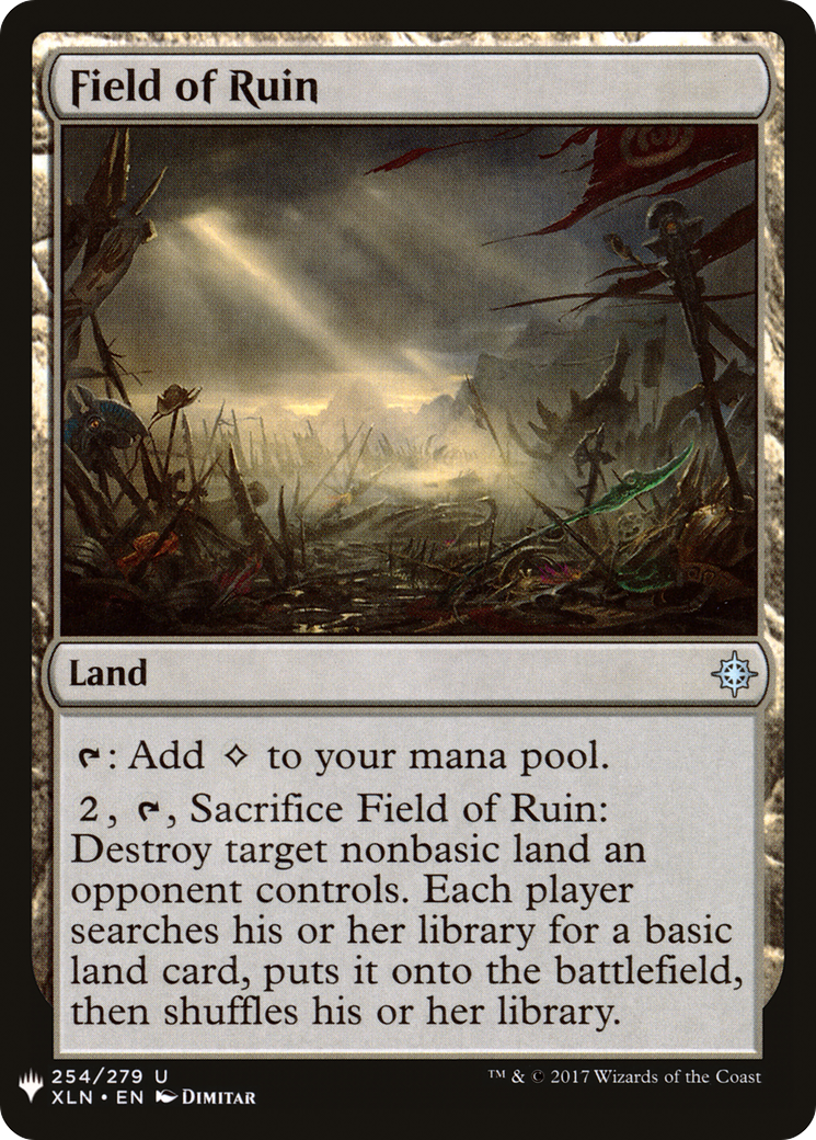 Field of Ruin (LIST-254) - The List