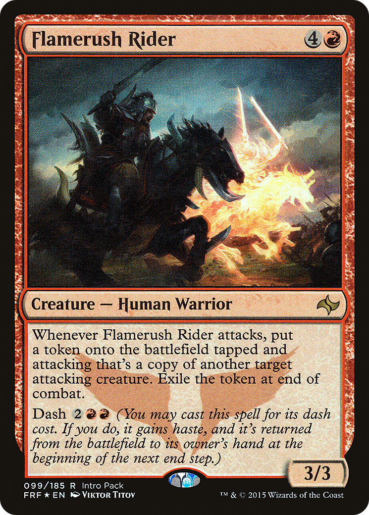Flamerush Rider (UMP-099) - Fate Reforged Promos Foil