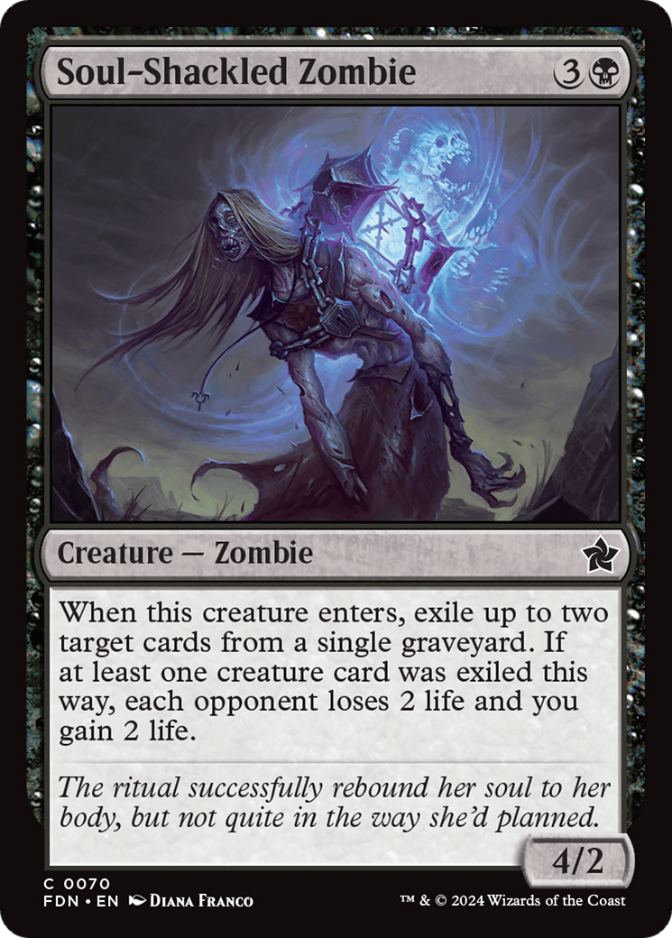 Zombie enchaîné à l'âme (FDN-070) - Fondations Foil 