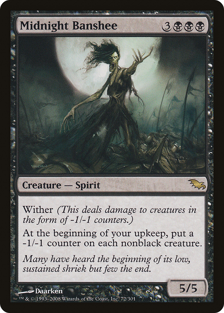 Midnight Banshee (SHM-072) - Feuille Shadowmoor 