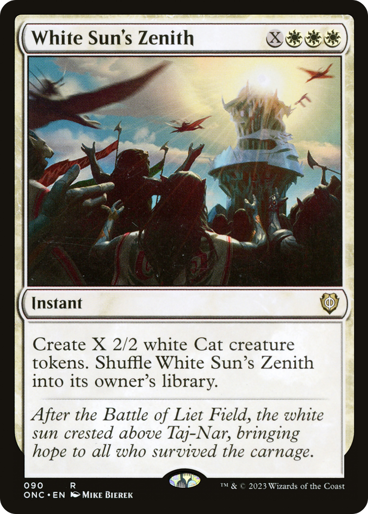 Zénith du Soleil Blanc (ONC-090) - Phyrexia : Tous ne feront qu'un, commandant 