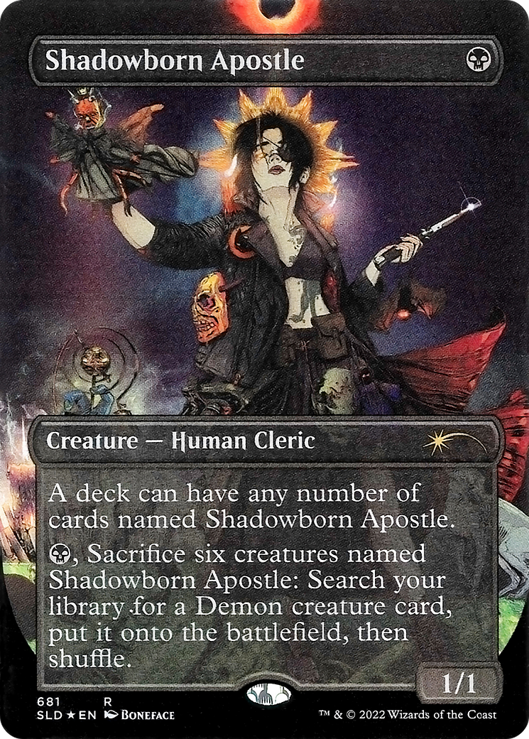 Shadowborn Apostle (681) (SLD-681) - Secret Lair Drop (Borderless) Foil