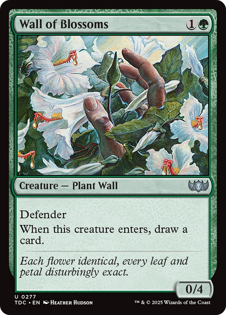 Mur de fleurs (TDC-277) - Commandant : Tarkir : Tempête de dragons 