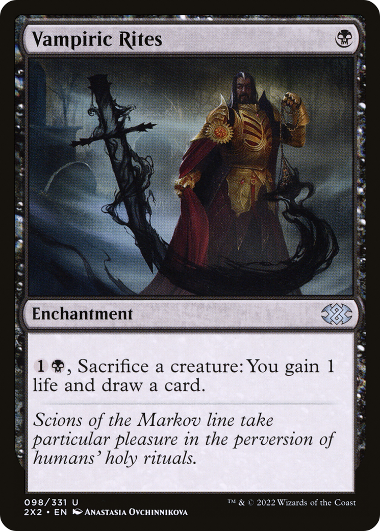 Vampiric Rites (2X2-098) - Double Masters 2022 Foil