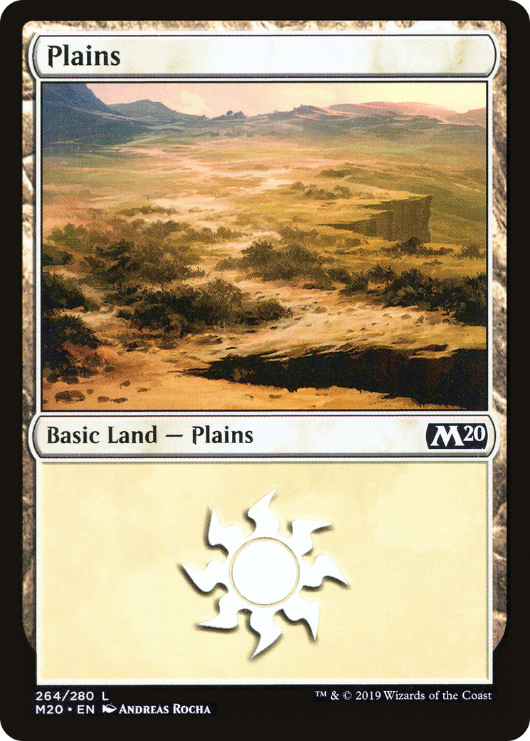 Plains (264) (M20-264) - Core Set 2020 Foil