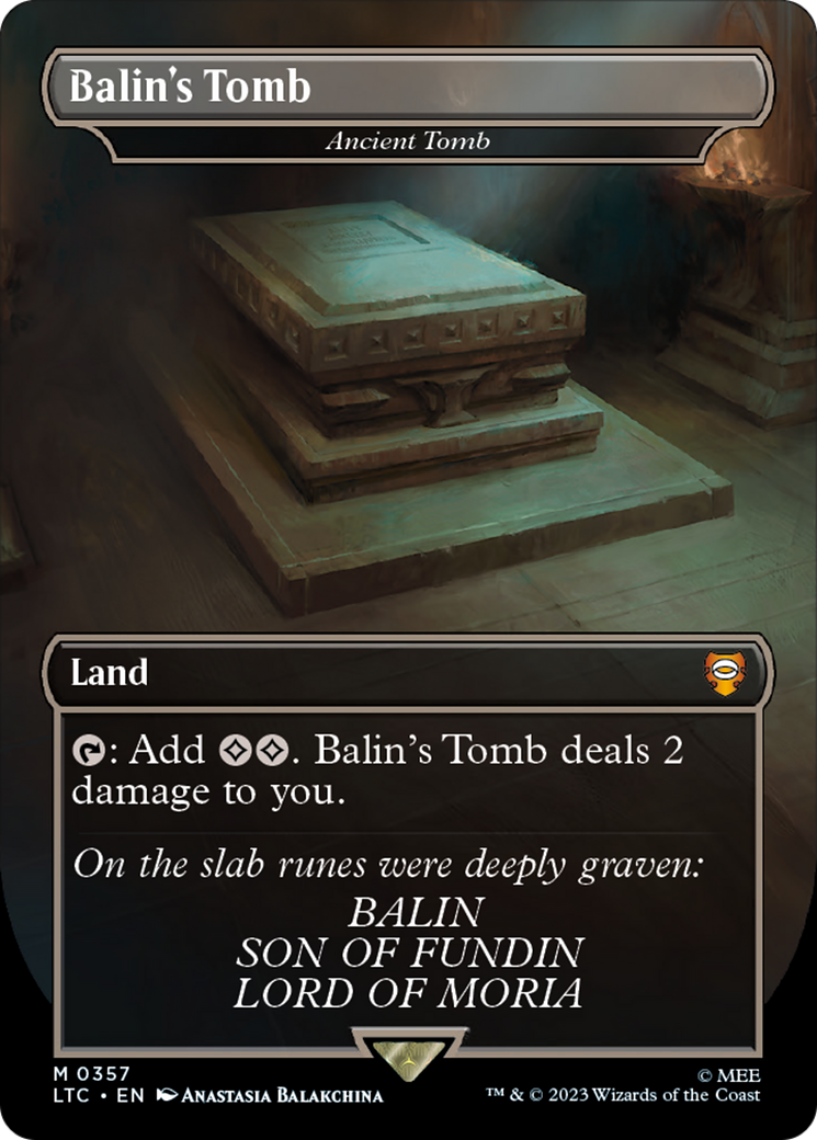 Tombeau antique (LTC-357) - Tales of Middle-earth Commander / Tombeau de Balin (sans bordure) Foil 