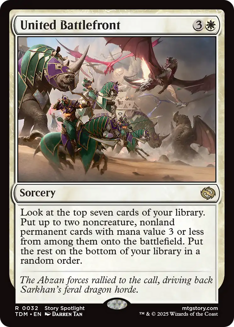 Front de bataille uni (TDM-032) - Tarkir : Tempête de dragons 