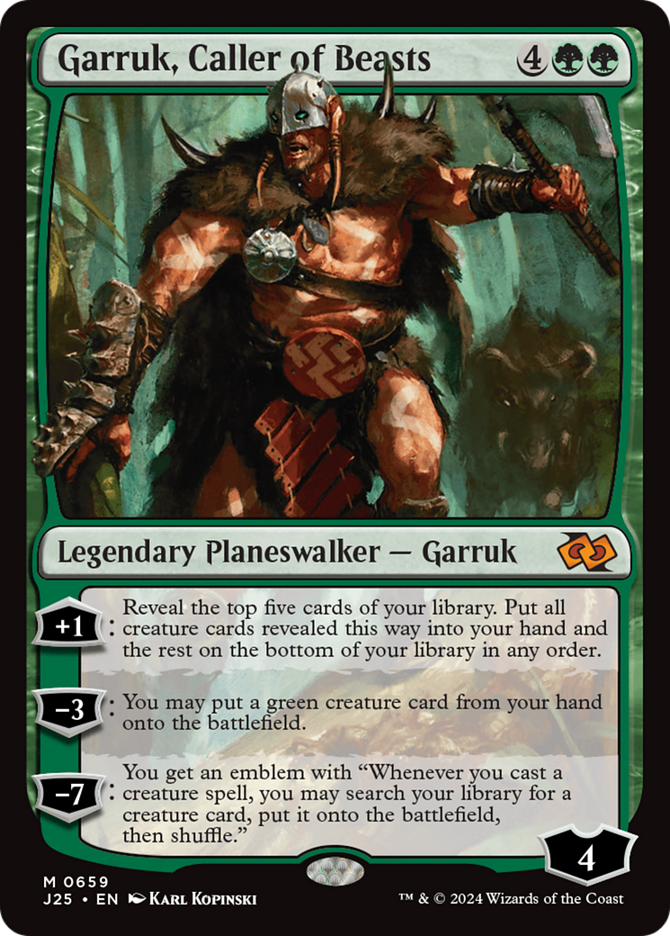 Garruk, Caller of Beasts (J25-659) - Foundations Jumpstart