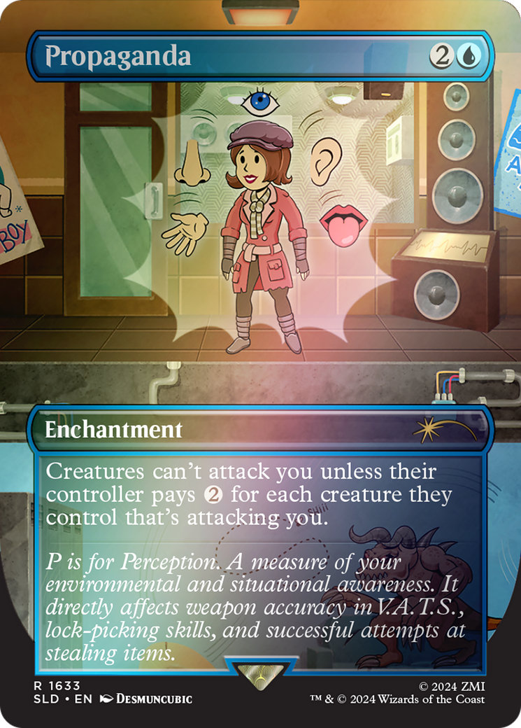 Propaganda (1633) (Rainbow Foil) (SLD-1633★) - Secret Lair Drop (Borderless) Foil