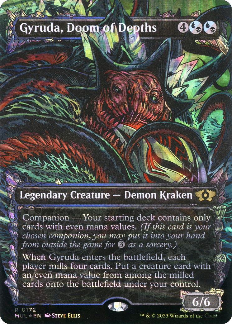 Gyruda, Destin des Profondeurs (MUL-172) - Multiverse Legends : (Vitrine) (Sans bordure) Foil 