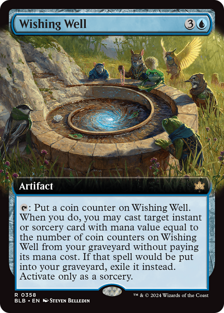 Puits à souhaits (BLB-358) - Bloomburrow : (Extended Art) Feuille