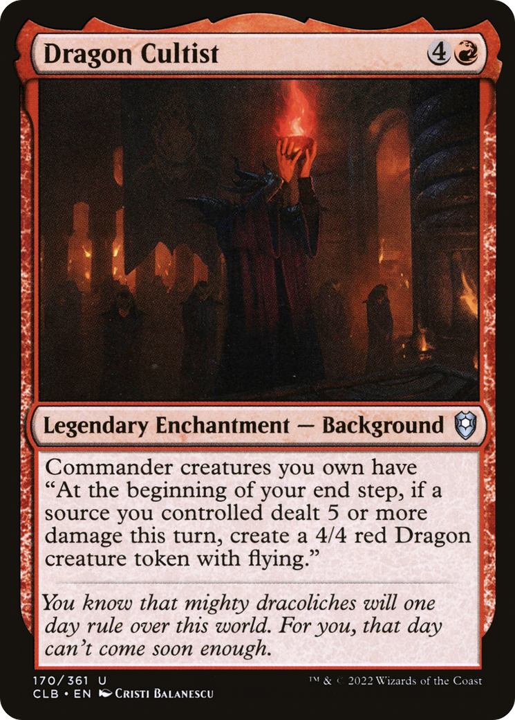 Cultiste du dragon (CLB-170) - Commander Legends : La Bataille pour Baldur's Gate (Foil) 