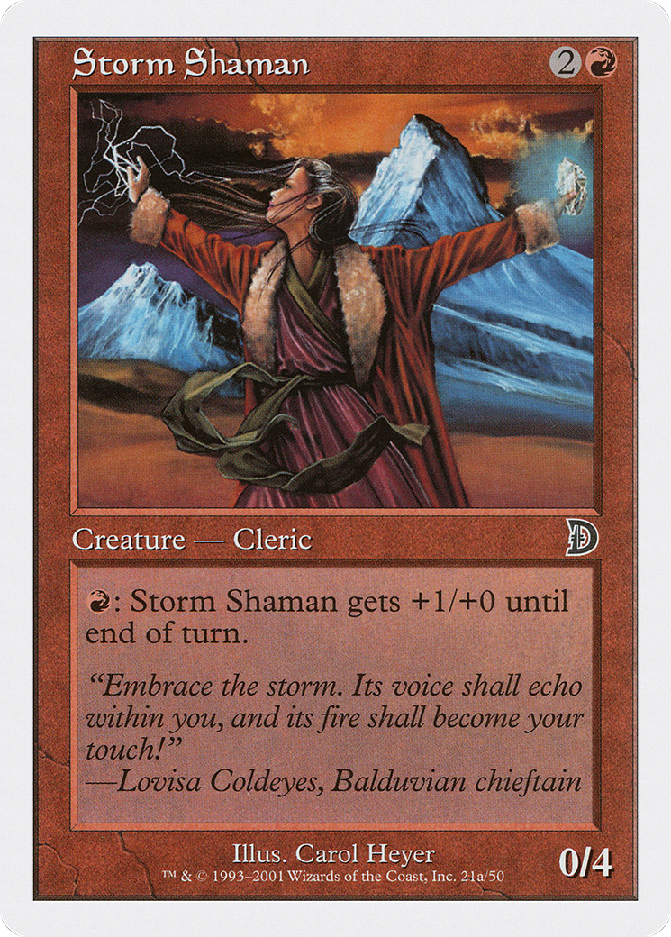 Chaman de la tempête (DKM-21A) - Deckmasters 
