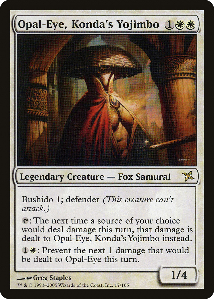 Opal-Eye, Yojimbo de Konda (BOK-017) - Traîtres de Kamigawa Foil 