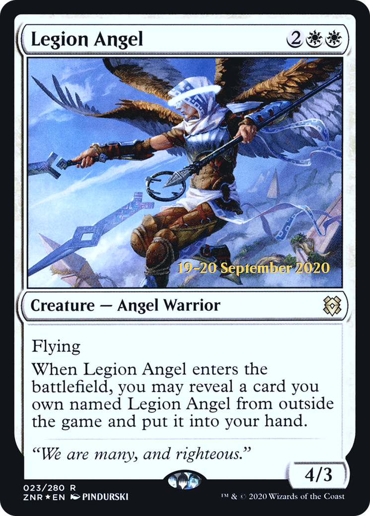 Legion Angel (PZNR-23S) - Cartes promotionnelles Zendikar Rising 