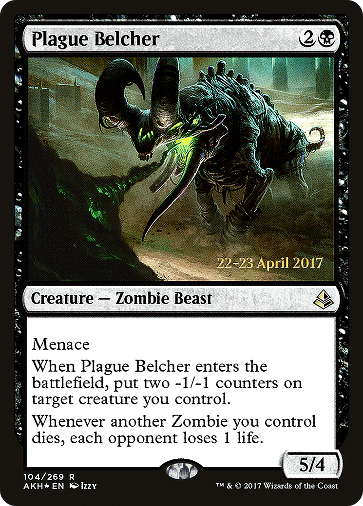 Plague Belcher (PRE-104S) - Amonkhet Promos Foil