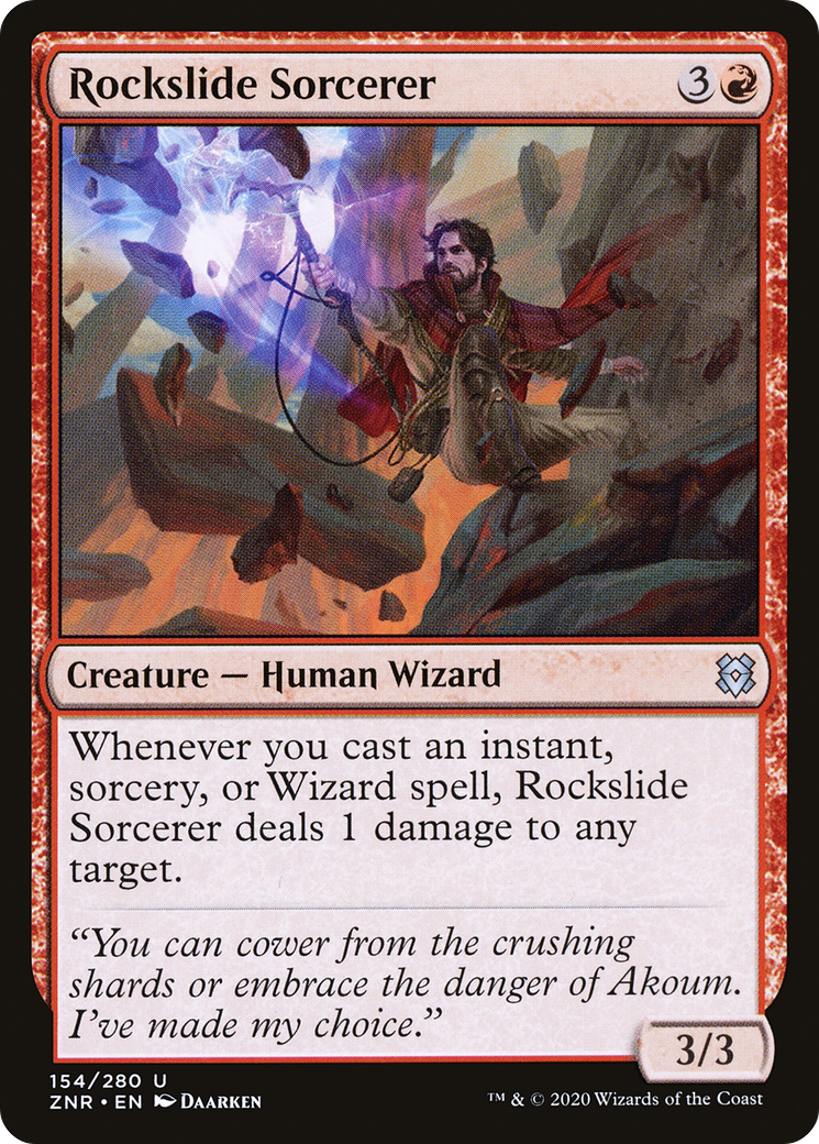Rockslide Sorcerer (ZNR-154) - Zendikar Rising Foil