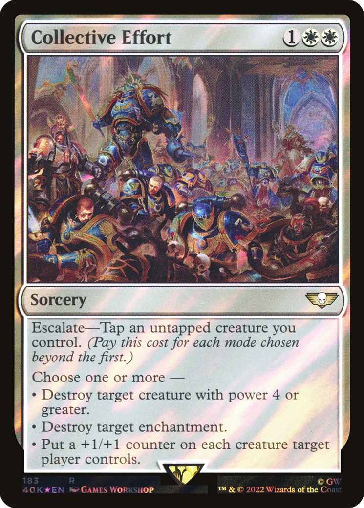 Effort collectif (40K-183★) - Commander Foil de Warhammer 40,000 