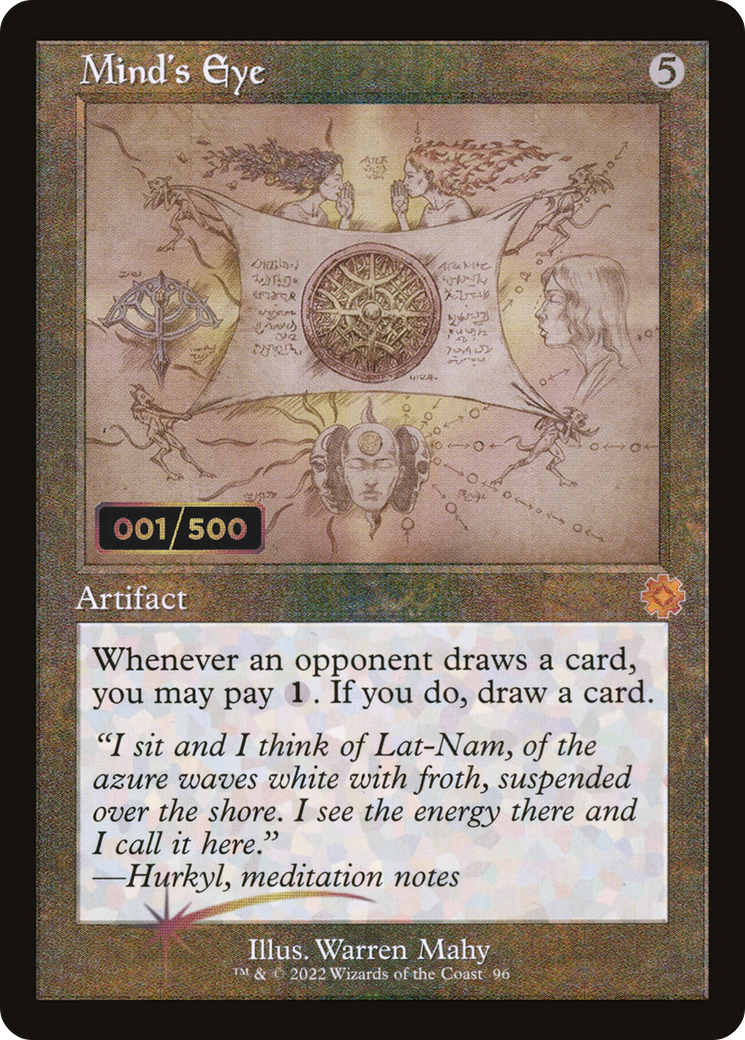 Mind's Eye (Schematic) (Serial Numbered) (BRR-96Z) - The Brothers' War Retro Artifacts Foil