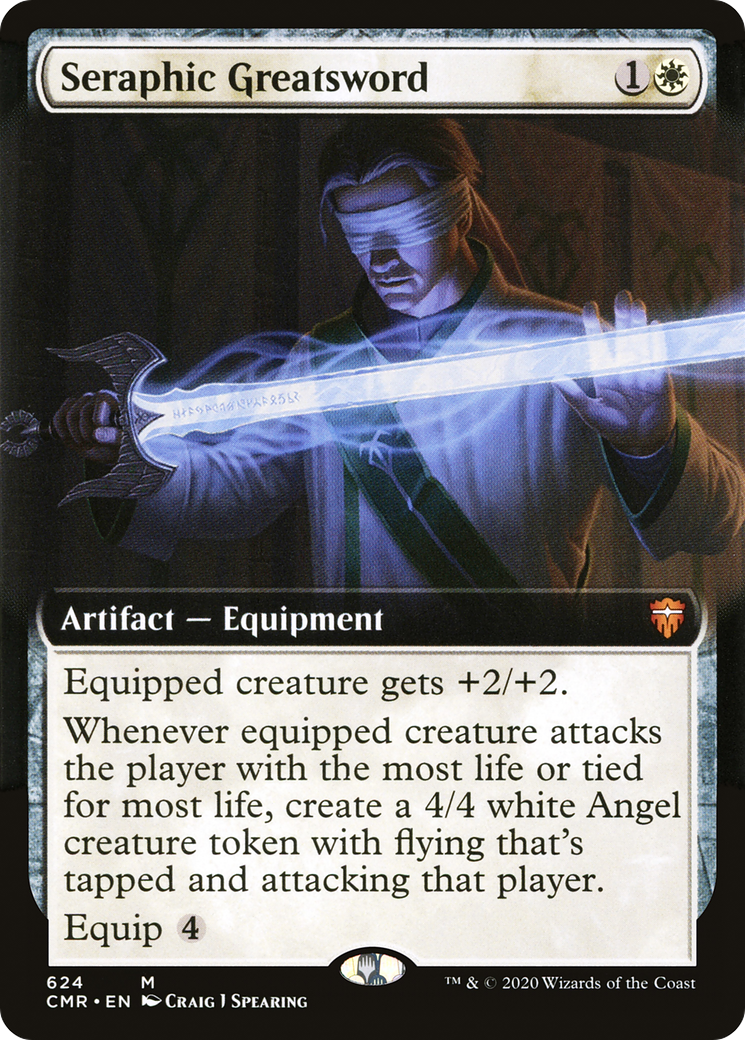 Seraphic Greatsword (Extended Art) (CMR-624) - Commander Legends: (Extended Art)