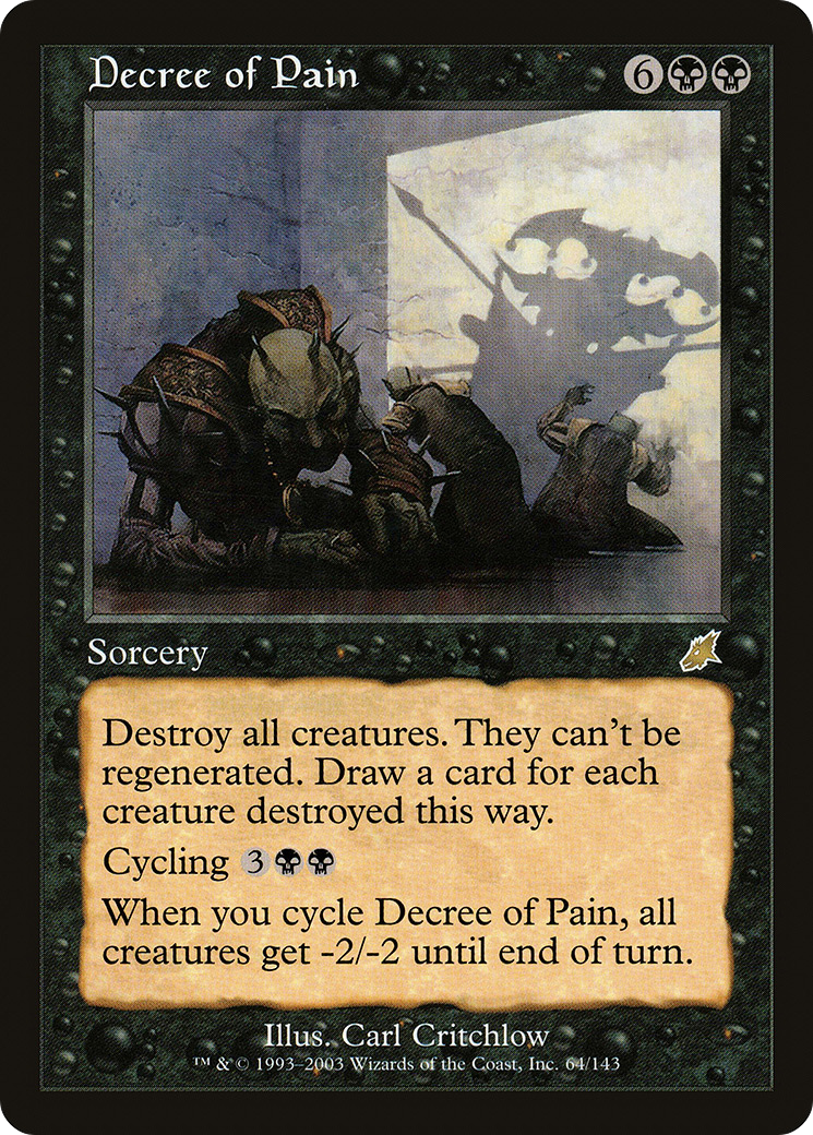 Décret de la douleur (SCG-064) - Feuille de fléau