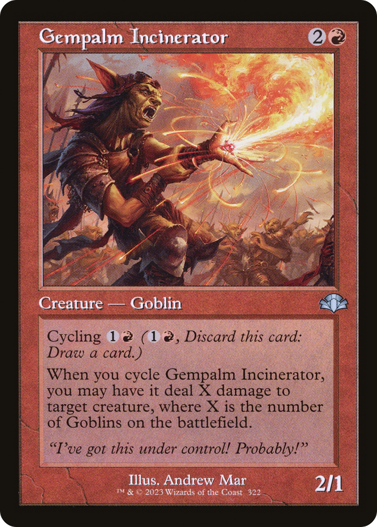 Gempalm Incinerator (Retro Frame) (DMR-322) - Dominaria Remastered Foil