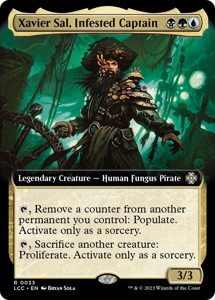 Xavier Sal, Infested Captain (Extended Art) (LCC-033) - The Lost Caverns of Ixalan Commander: (Extended Art) Foil