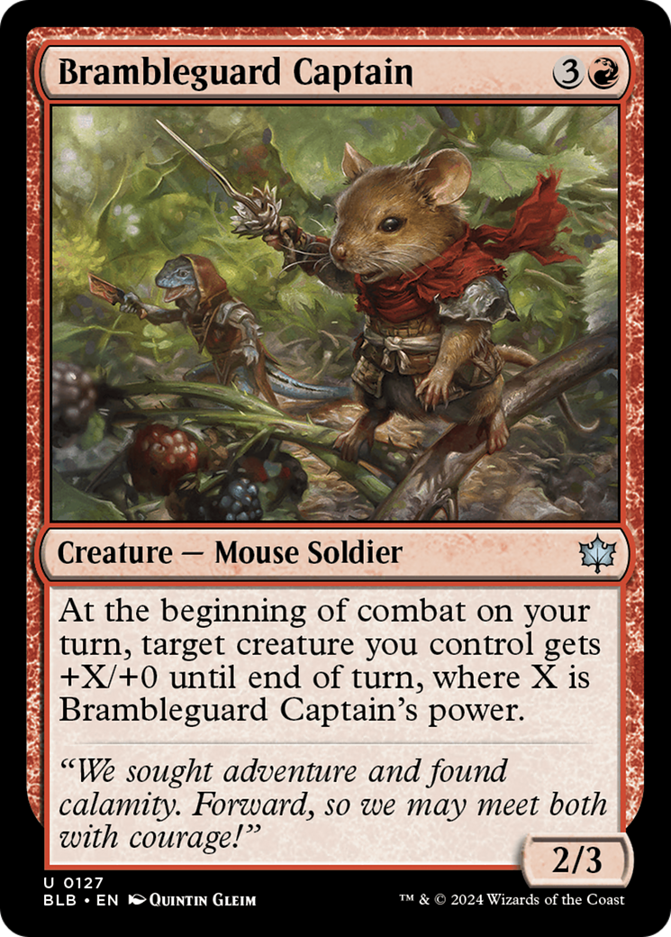 Capitaine Brambleguard (BLB-127) - Bloomburrow Foil 