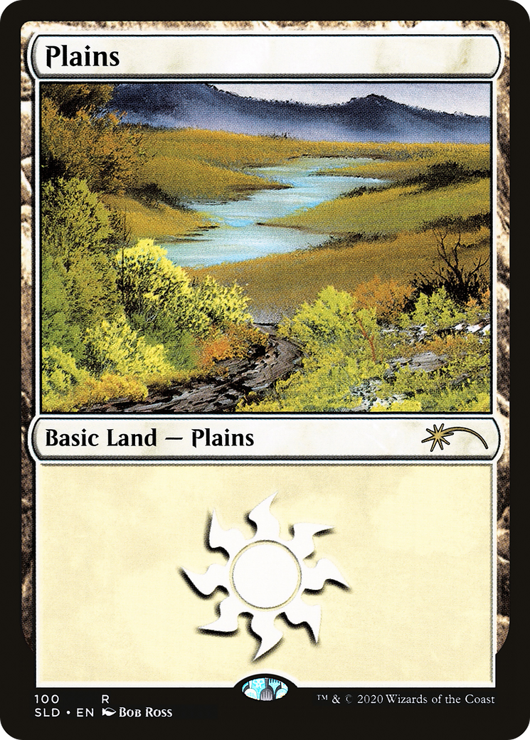 Plains (100) (Bob Ross) (SLD-100) - Secret Lair Drop Foil