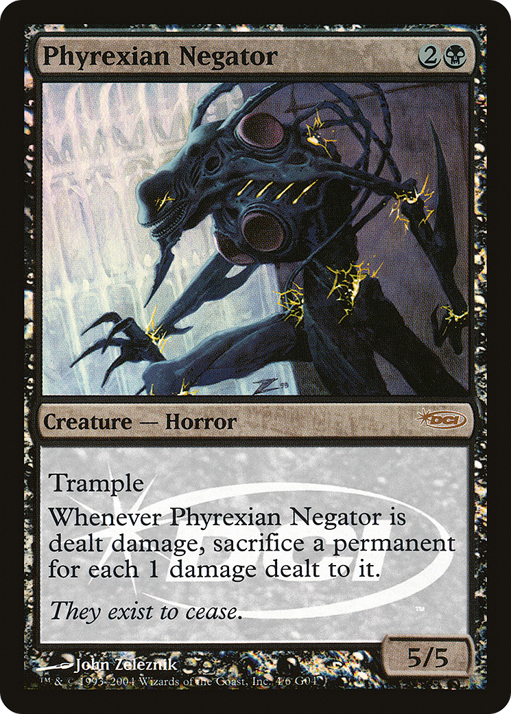 Phyrexian Negator (JDG-004) - Judge Gift Cards 2004 Foil