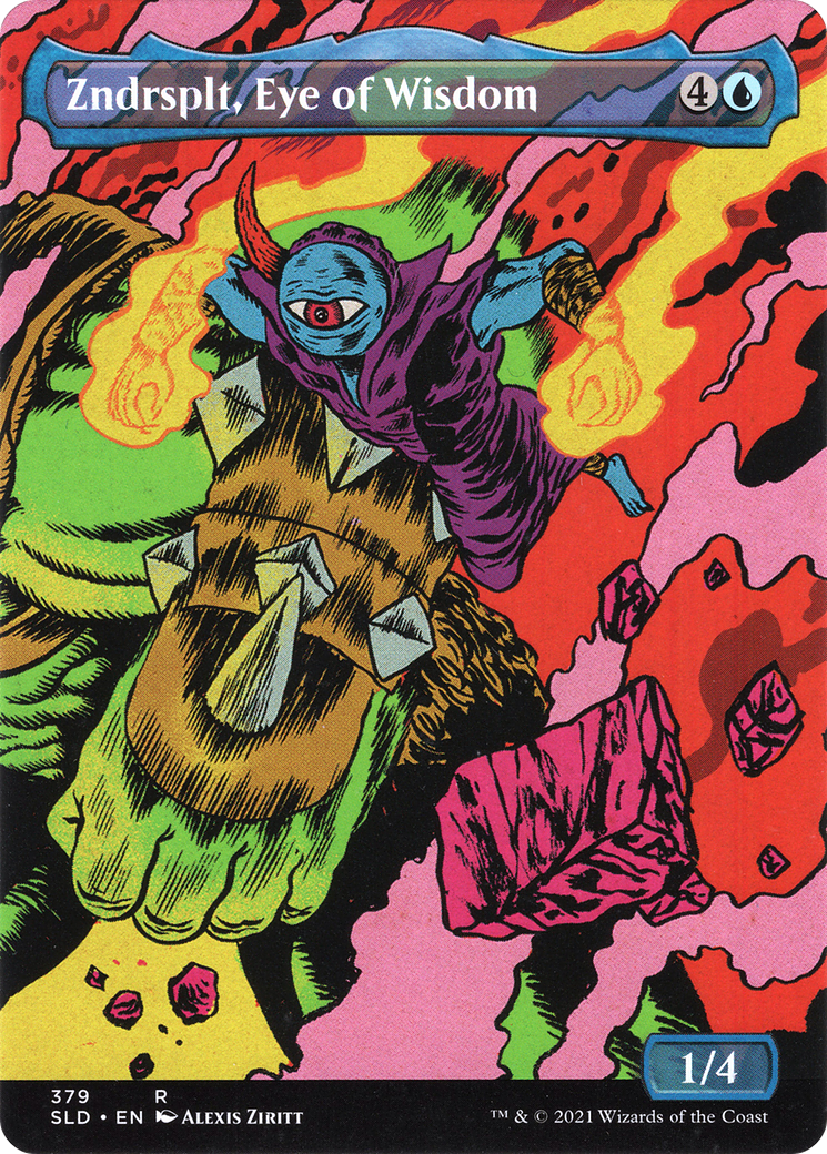 Zndrsplt, Eye of Wisdom (Display Commander) - Thick Stock (SLD-379★) - Secret Lair Drop (Borderless)