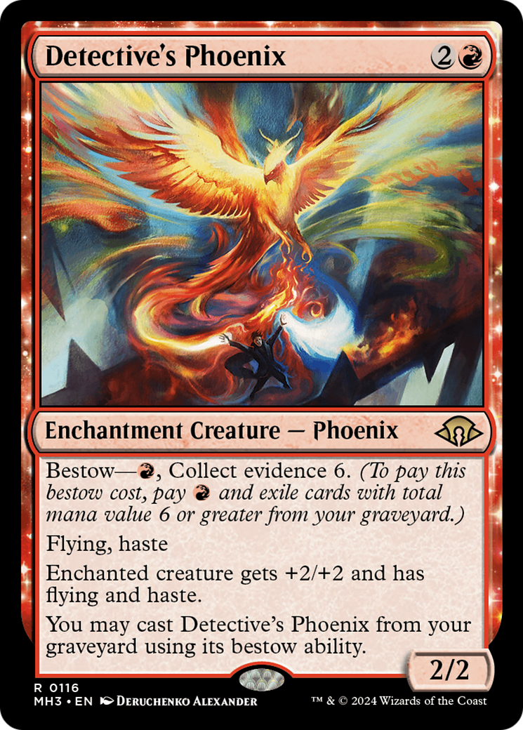 Detective's Phoenix (MH3-116) - Modern Horizons 3: (enchantment) Foil