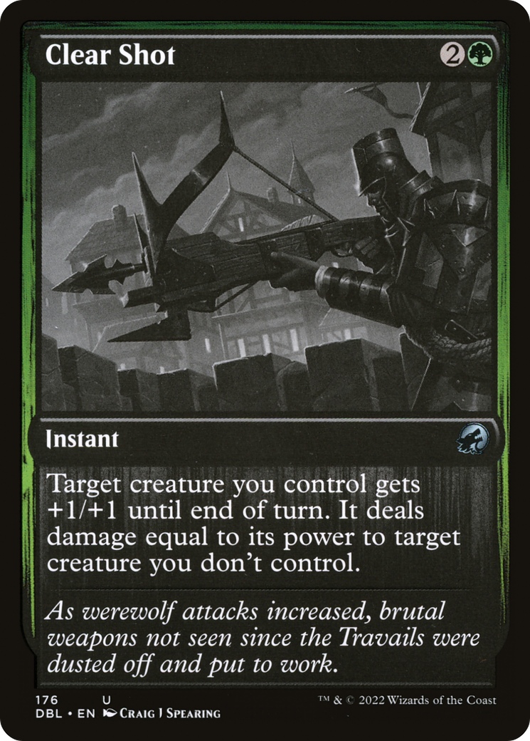 Clear Shot (DBL-176) - Innistrad : Double Feature Foil
