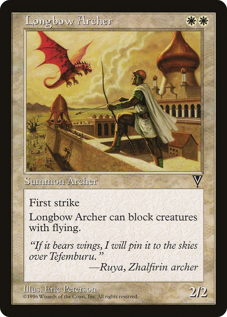 Archer à l'arc long (VIS-012) - Visions 