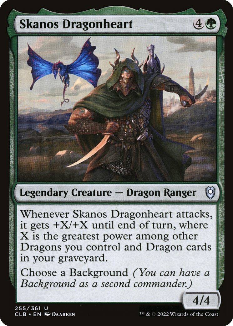 Skanos Dragonheart (CLB-255) - Commander Legends: Battle for Baldur's Gate Foil