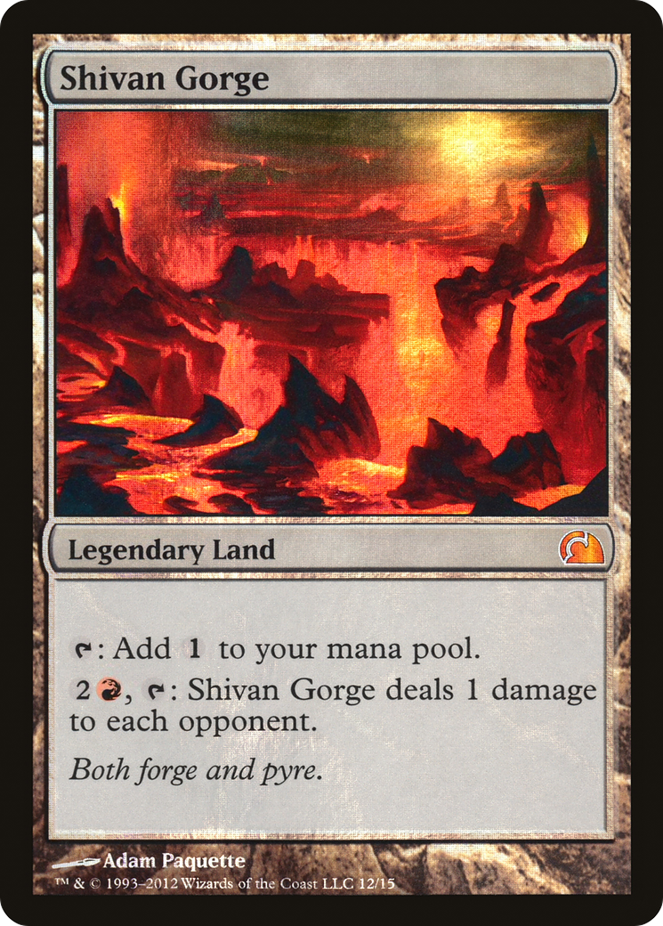 Shivan Gorge (V12-012) - From the Vault : Realms Foil 