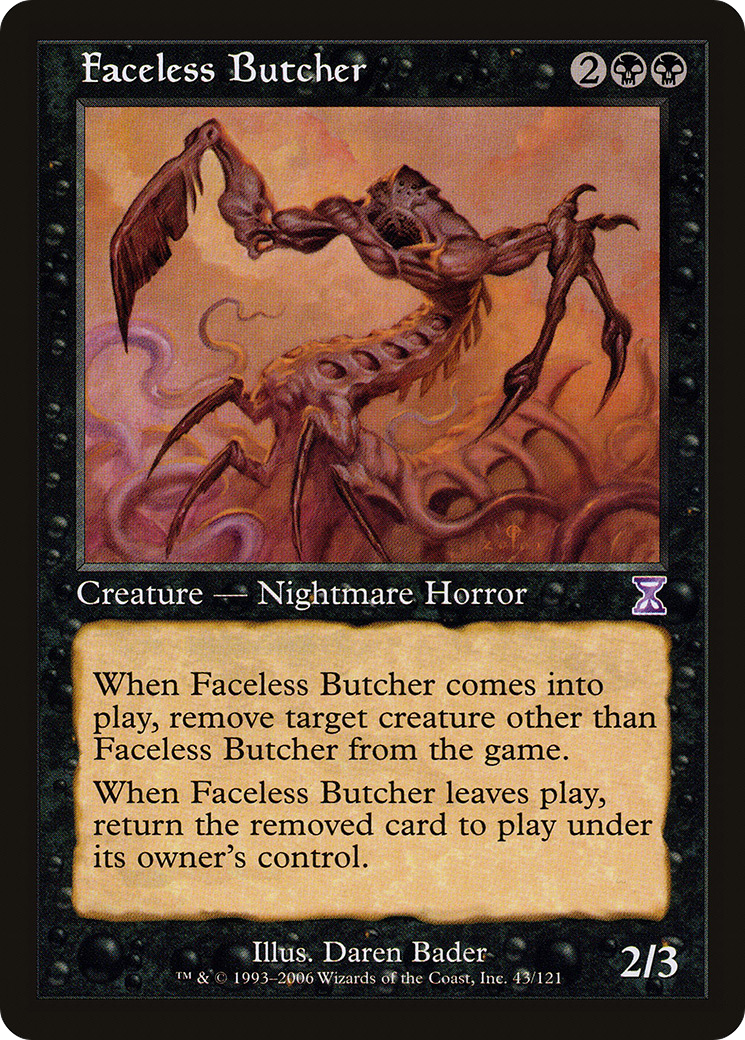 Faceless Butcher (TSB-043) - Time Spiral Timeshifted Foil