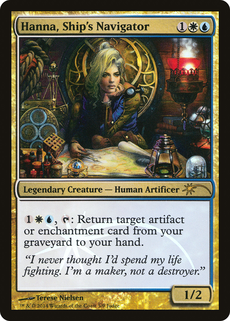 Hanna, Ship's Navigator (JDG-005) - Judge Gift Cards 2014 Foil