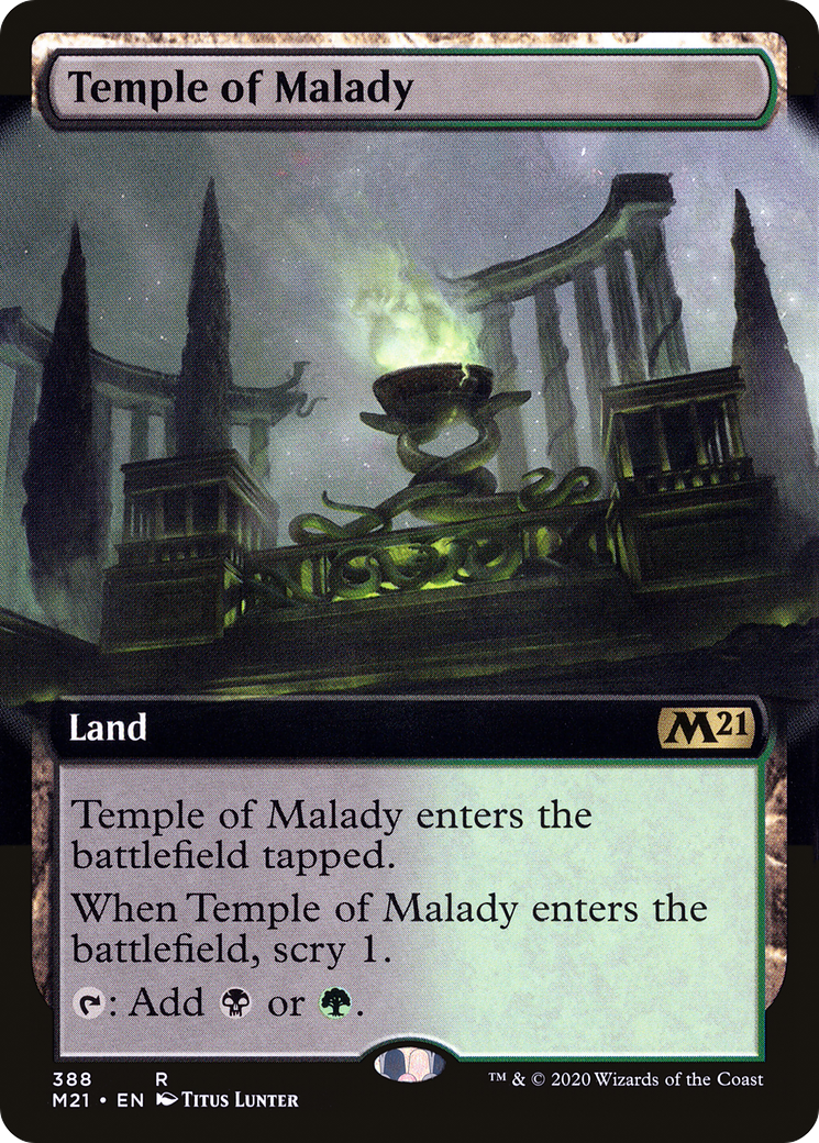 Temple de la Maladie (M21-388) - Édition de base 2021 : (Extended Art) Foil